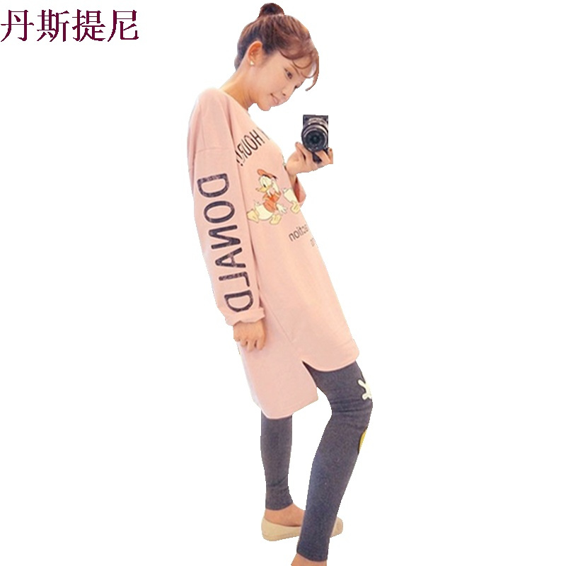 少女甜美可爱宽松韩版纯棉睡衣长袖春秋夏薄款家居服女式休闲套装