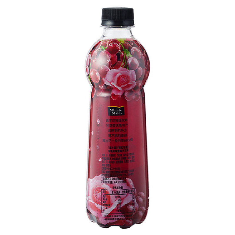 美汁源爽粒花语玫瑰风味葡萄汁饮料 420ml*12瓶 PET 整箱装 可口可乐出品