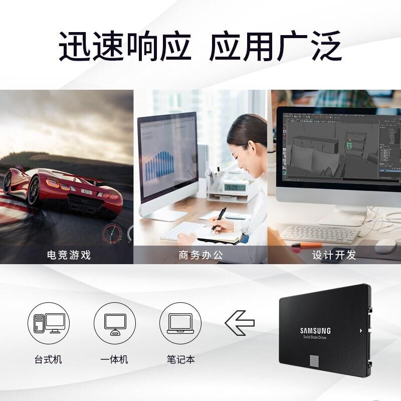 三星(SAMSUNG) MZ-77E1T0B 1T SATA 块 固态硬盘高清大图
