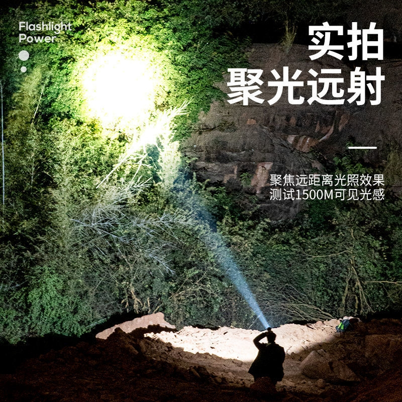 五头头灯强光可充电式钓鱼灯远射妖怪头戴式LED矿灯手电筒