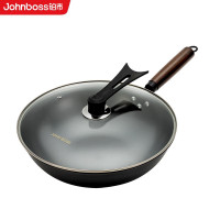 JOHN BOSS铂市 氮化铁锻造炒锅 HG-DHT32 黑色