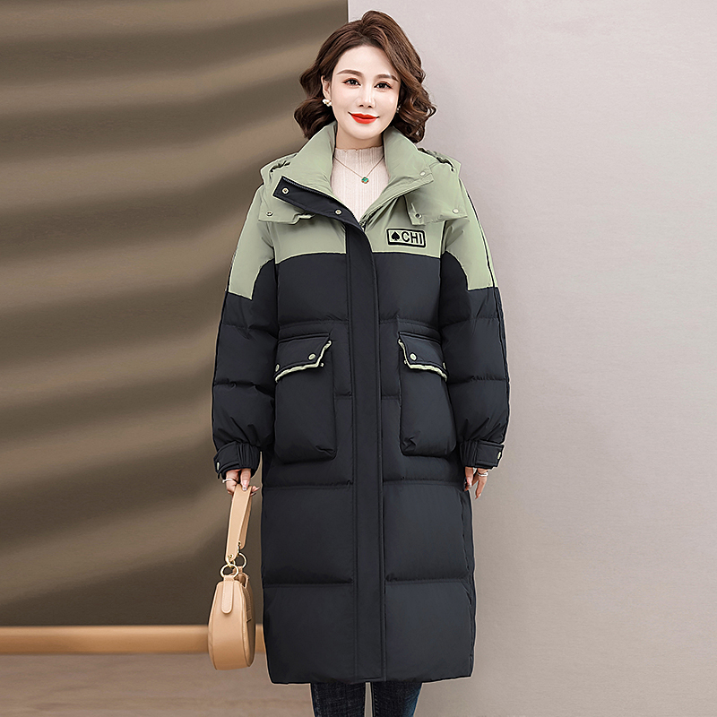 东北抗寒零下40度过膝长款羽绒服女加厚冬季旅游极寒保暖白鸭绒外套女士羽绒服哈尔滨旅游装备零下防寒服东北鹅绒羽绒服正品高清大图