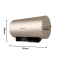 万和(Vanward) 60升电热水器E60-U8UW1-30 储水式3000W速热电热水器 十倍增容免换镁棒一级能效