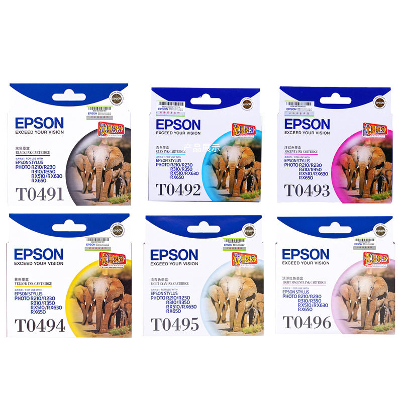 爱普生(EPSON)XSW T0495淡青色墨盒 适用R210/230/310/350/RX510/630/650