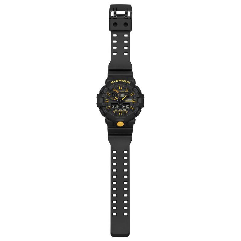 CASIO Casio卡西欧男士黑黄撞色时尚腕表耐磨设计休闲与工作皆宜