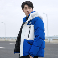 鸭鸭(yaya)新款户外加厚保暖连帽羽绒服男宽松冬季时尚外套