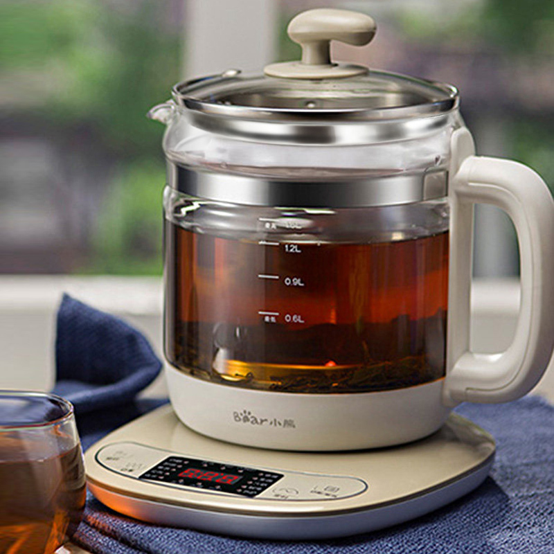 小熊bear养生壶全自动玻璃一体多功能电热花茶壶家用煮茶器办公室小型