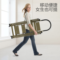 四季沐歌晾衣架家用梯落地折叠晾晒架两用梯子