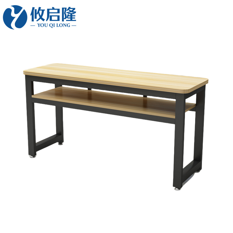 攸启隆课桌原木色高清大图