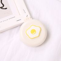 可爱少女心折叠气囊梳子卡通便携塑料气垫头部按摩梳子带化妆镜子