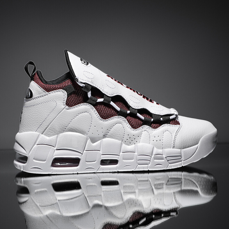 bomina篮球鞋男空军一号怒吼天尊潮牌运动鞋嘻哈潮鞋皮蓬大air高帮