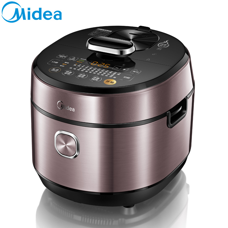 美的(Midea)电压力锅 MY-HT5077P IH1500W大火力浓香翻滚技术 一锅双胆 易清洁 电压力锅 电饭煲