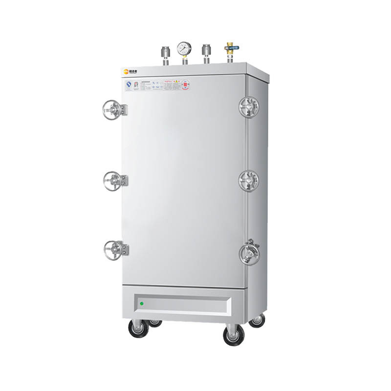 疆途者 商用电蒸箱蒸饭车单门12盘高原款电蒸饭柜 380V 12kW SJTZ-S1DC-8012高清大图