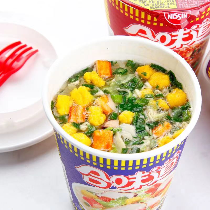 日清食品(NISSIN)日清合味道海鲜 牛肉 猪骨风味泡面 方便面3种混合口味77克*6 杯高清大图