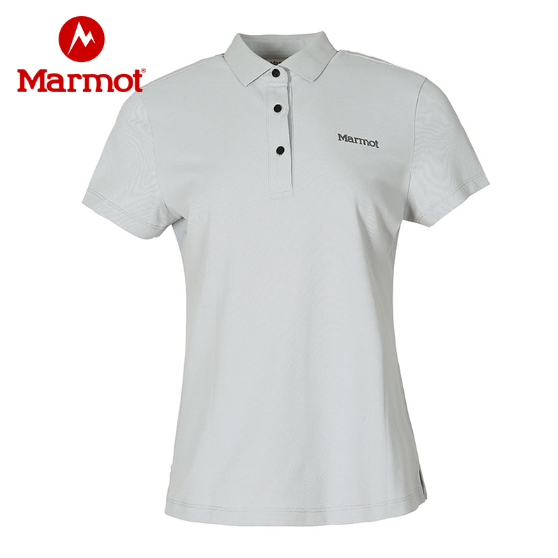 Marmot/土拨鼠户外女式珠地短袖速干POLO
