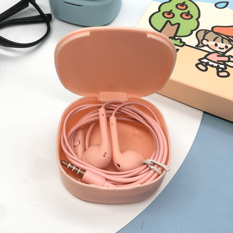 优束高颜值圆孔通用耳机oppo小米vivo苹果有线入耳式耳塞高音质耳机