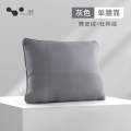 汽车头枕护颈枕奔驰S级迈巴赫枕头车载座椅开车靠枕四季通用枕头 灰色腰靠防螨麂皮绒+杜邦棉芯