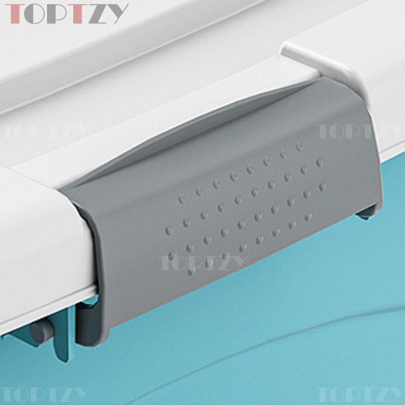 toptzy TZ3111307 塑料收纳箱衣服整理箱杂物储物箱子 80L绿色高清大图