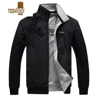 YANXU冬男式单衣运动夹克两面穿外套运动服秋季青年休闲外衣防风 9988黑灰 3XL/(150-170斤