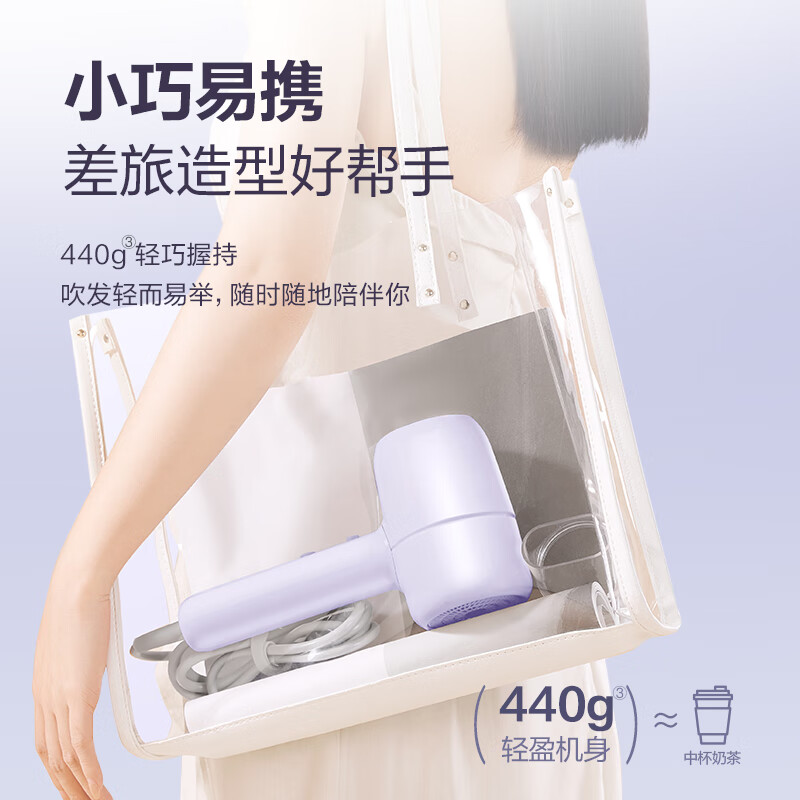 苏泊尔(SUPOR)吹风机家用电吹风高速吹风筒大功率速干吹头发护发不伤发大风力低噪音过热保护小型便携EHDL-F842高清大图