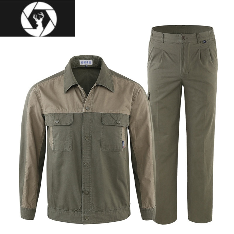 hongzun夏季工作服套装男国家电网电工工装薄款长袖劳保服