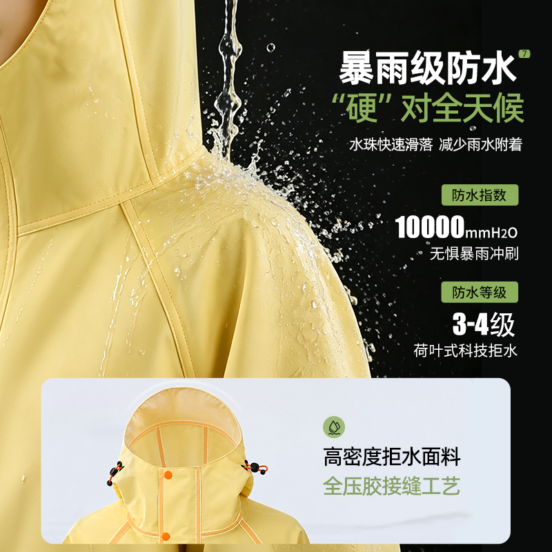 正雨雨衣电动车2026女单人长款全身防暴雨一体成人户外雨披男9063高清大图