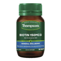 汤普森(Thompson’s)生物素Biotin维生素H 150mcg 100片/瓶 复合维生素澳洲原装进口