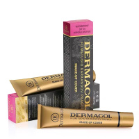 Dermacol黛玛蔻遮瑕膏 新版粉底液强力遮瑕遮盖纹身雀斑痘印疤痕胎记防水207#象牙白