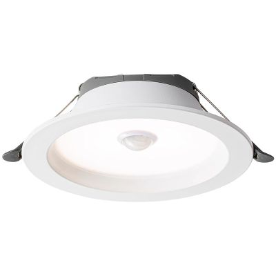 led智能声控人体感应筒灯嵌入式 9W白光【人体感应+带光控-白天不亮】开孔9.5-11cm