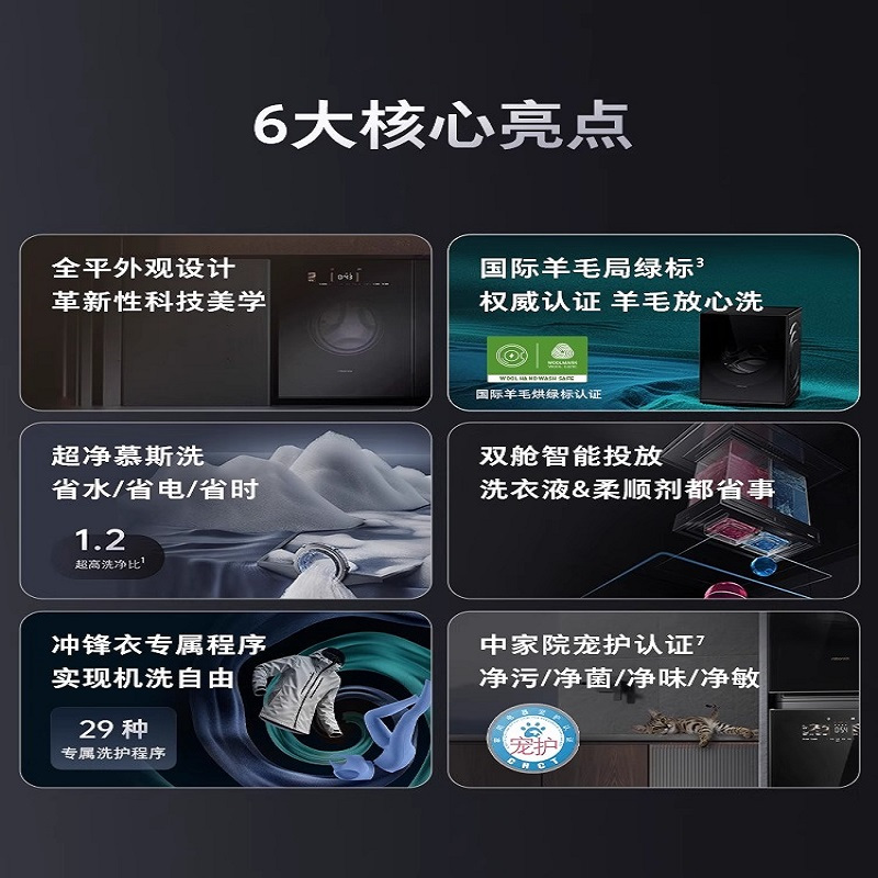 石头/Roborock滚筒洗衣机 Z1 Max 家用自动洗衣机 黑曜石
