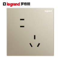 罗格朗官方旗舰店开关插座逸景米兰金色86型面板家用嵌入式五孔USB带一开单控三孔16A空调暗装墙壁电源插座双控开关
