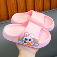 儿童拖鞋男童夏季新款女防滑浴室内居家用小孩沙滩凉拖鞋 26/27（内长17cm） 粉红色1004兔子