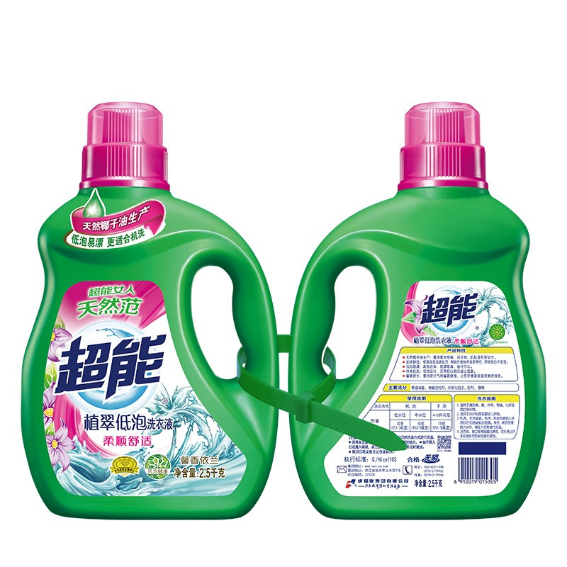 超能 植翠洗衣液柔顺舒适2.5kg+超柔顺液2.5kg(拉绳)(单位:组)