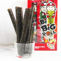 泰国进口老板仔海苔辛辣味香脆海苔卷紫菜卷27g即食紫菜