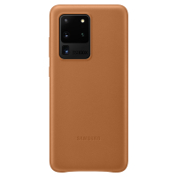 三星(SAMSUNG)S20Ultra 5G原装真皮保护套 S20+ 5G皮质保护壳 手机壳 手机套 防摔后壳