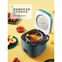 迷你电饭煲小智能妖怪家用单人小型电饭锅小学生宿舍煮饭锅蒸煮 紫藤棕(蒸碟+刀具)