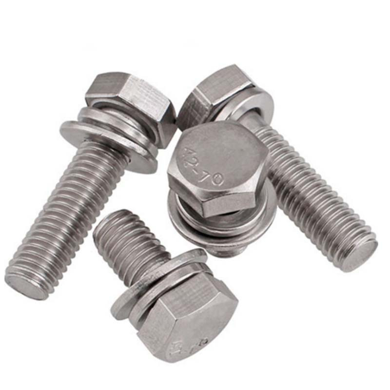 德素 不锈钢 外六角四组合套装 M12*30mm /套高清大图