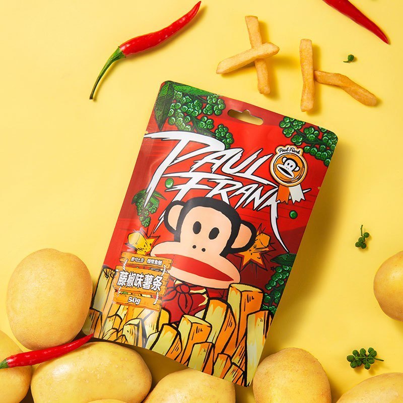 paulfrank大嘴猴 原切薯条 藤椒味50g*2袋装