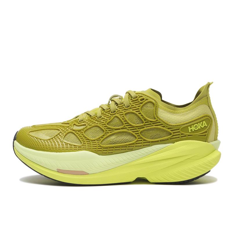 Hoka One One跑步鞋MACHX CAGED缓震轻便回弹运动休闲鞋 PEA_GREEN/HOKACITRUS 40.5