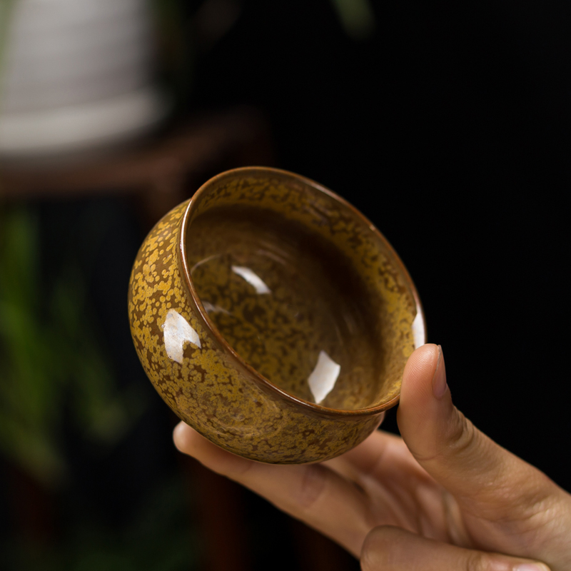 五行杯陶瓷功夫茶杯主人杯套装五大名窑茶具大小单杯子品茗杯窑变 三维工匠 盈州五行(礼盒装)高清大图
