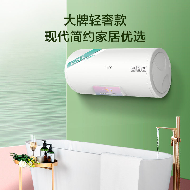 A.O.史密斯年轻时尚品牌-佳尼特 电热水器60升 储水式 家用 无地线可安装 速热节能CTE-60NB 金圭特护系统
