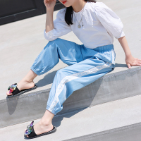 浪莎儿童防蚊裤男童女童薄款夏季灯笼裤宝宝夏装超薄春秋运动裤子