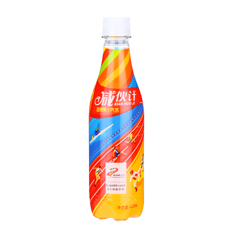 咸伙计香橙果汁汽水