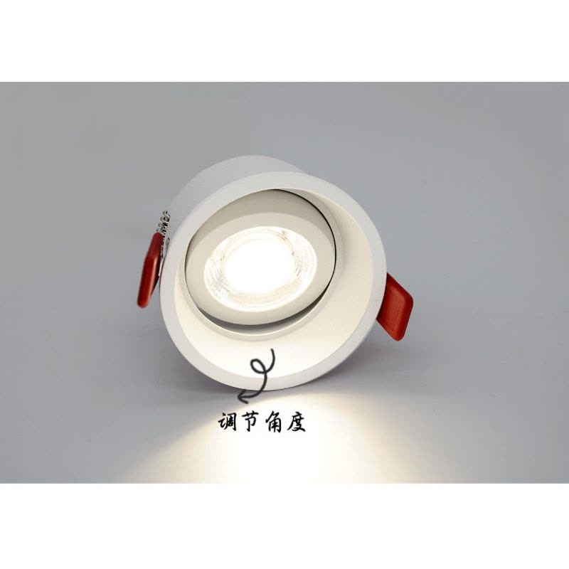 led射灯COB天花灯吊顶嵌入式筒灯防眩光无主灯设计窄边框图片