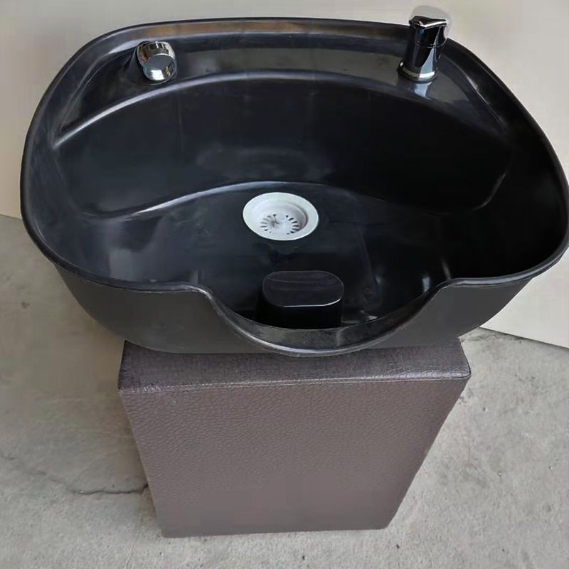 坐式美容美发塑料洗头盆洗头床冲水床理发店发廊专用简约方便