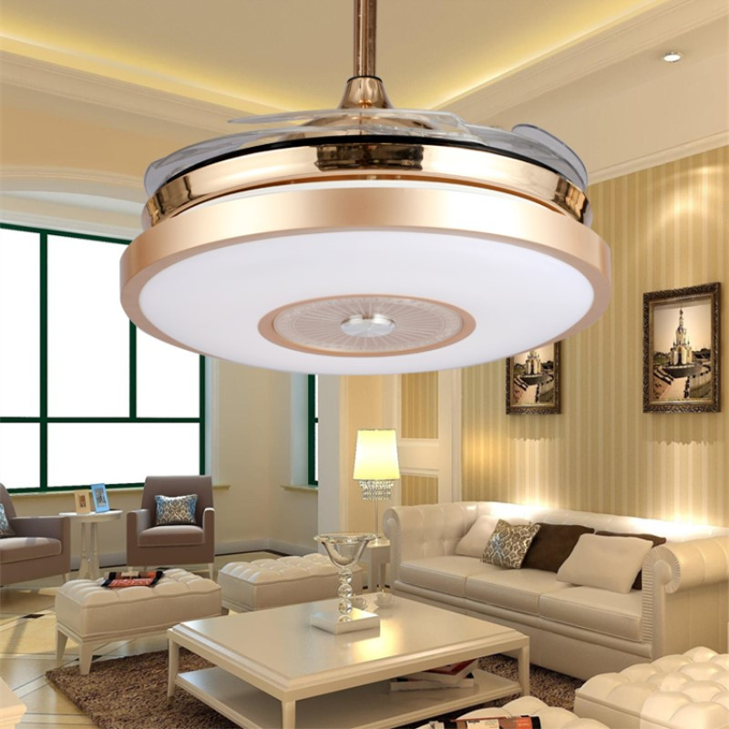 隐形灯蓝牙音乐电扇灯带小夜灯风扇妖怪吊灯餐厅灯风扇