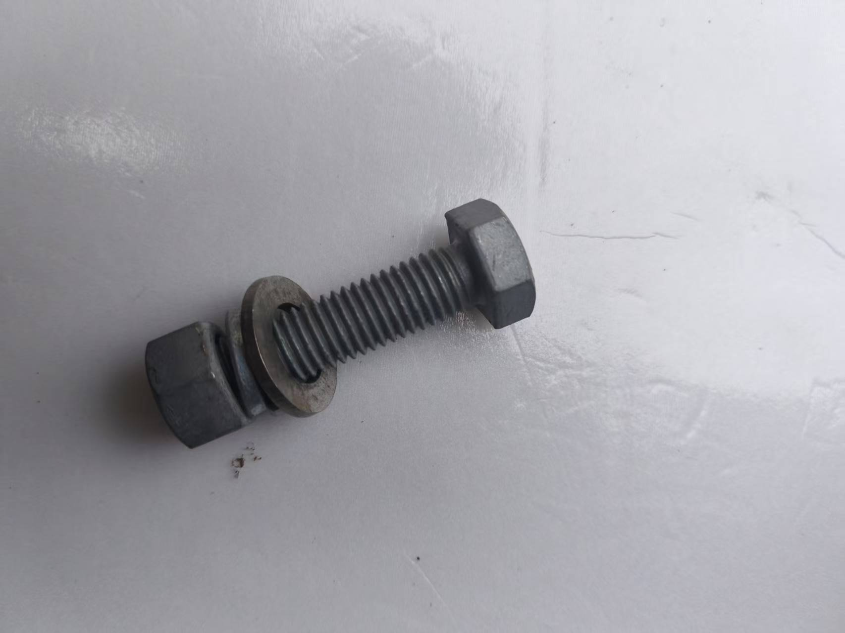 WJ M16*75mm 热镀锌穿钉带螺帽套高清大图