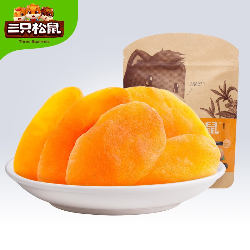 三只松鼠 黄桃干106g*3袋