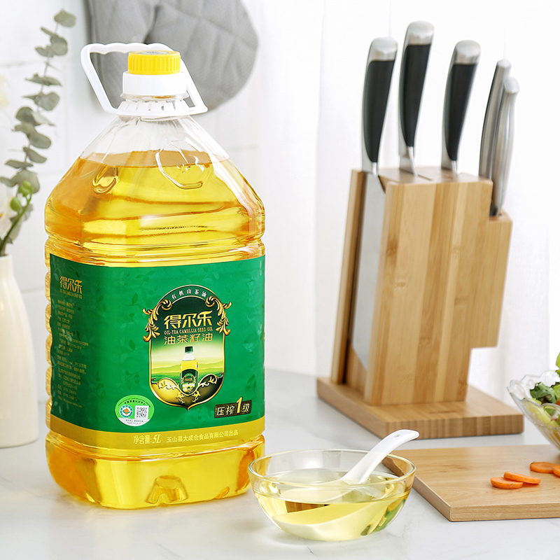 得尔乐 有机山茶油 5L头道初榨油茶籽油 物理压榨食用油 单位:瓶