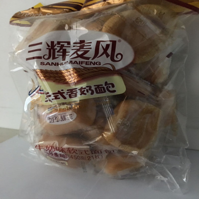 三辉麦风 法式香奶面包(牛奶味)450g/袋
